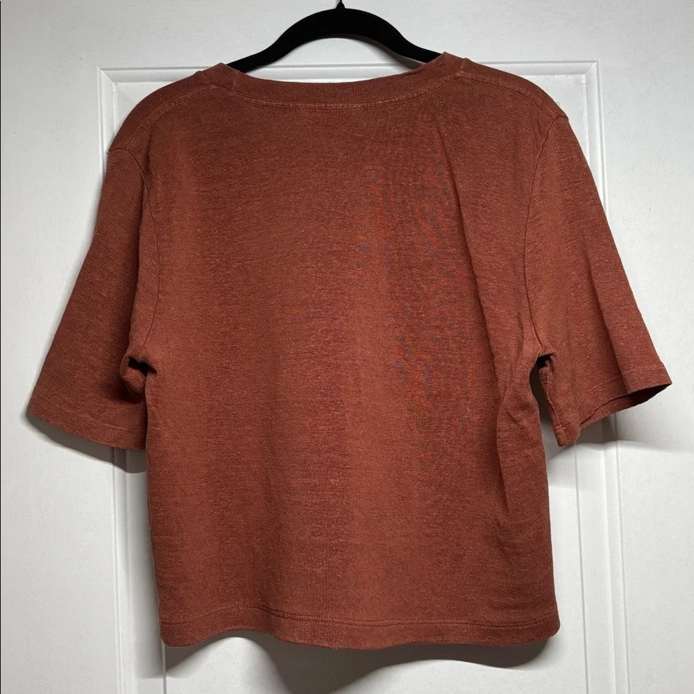 Jungmaven Silverlake Cropped Tee in Terra Cotta - Picture 6 of 6